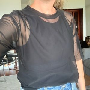 Zara Mesh t-shirt